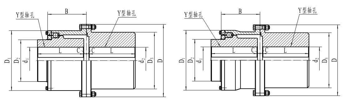 QLZ 型接中間軸滾珠聯軸器